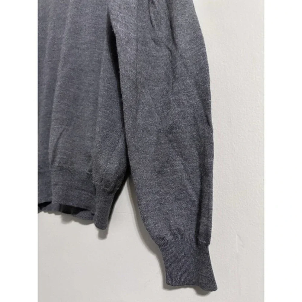 Tricots St Raphael Platinum Gray sweater‎ Merino Wool Silk-Cashmere Men’s large